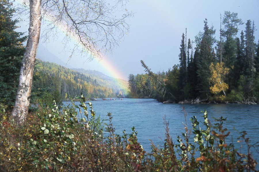 Rainbow on the river